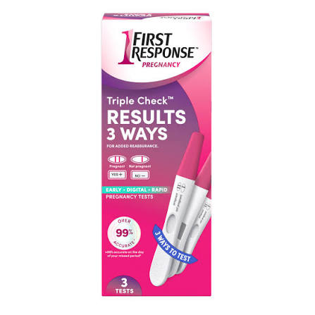 FIRST RESPONSE PREG TEST TRIPLE CHCK 3CT