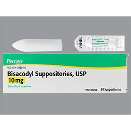 BISACODYL 10 MG SUP 50 UD