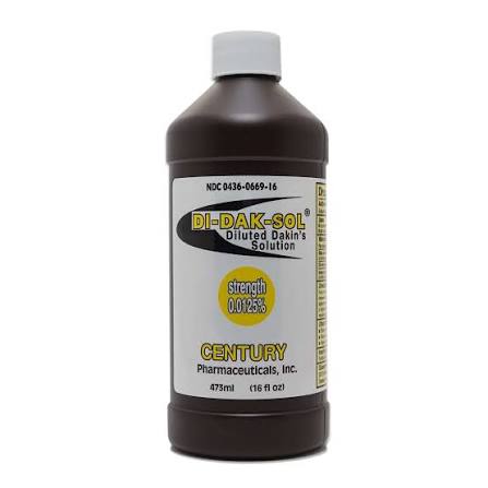 Di-Dak-Sol Diluted Dakin's Solution 0125%, 16Oz