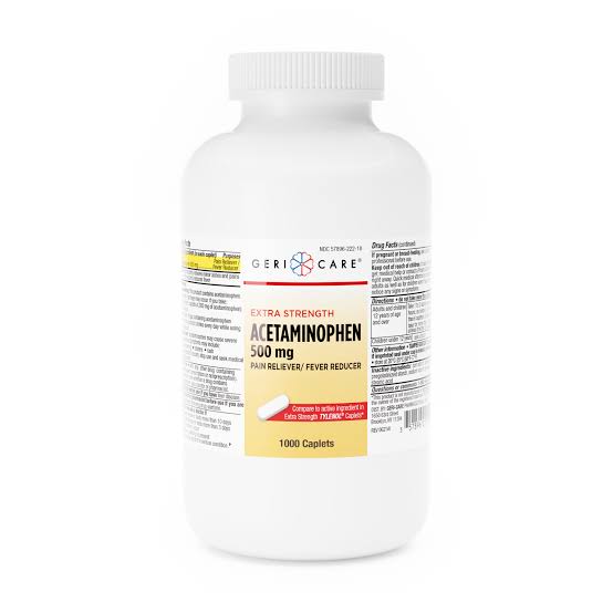 ACETAMINOPHEN 500 MG E/S TAB 1000CT GERI