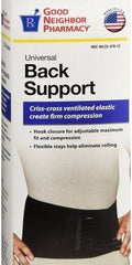 GNP BACK SUPPORT ELASTIC BLACK UNIV