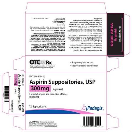 ASPIRIN 300 MG SUP 12 UD