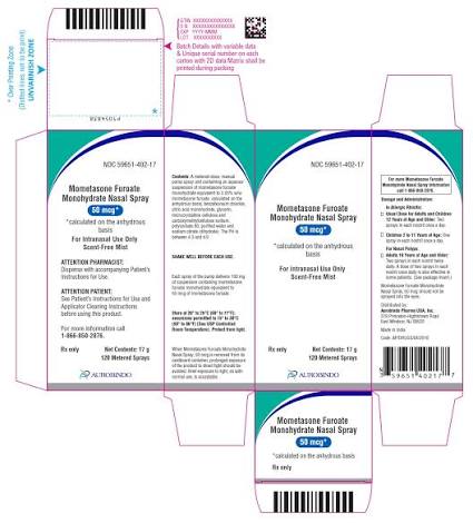 MOMETASONE FUROATE 50 MCG SPY 17 ML