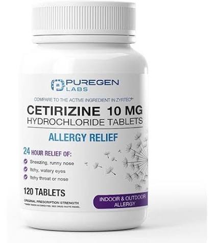 CETIRIZINE 10MG TABLET 100CT PACK PHARMA