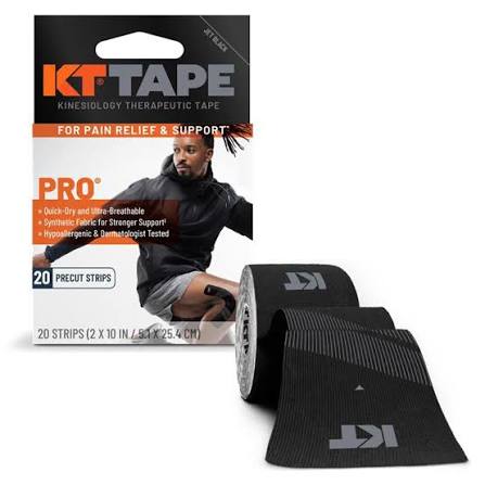 KT TAPE SYNTHETIC PRO BLACK 20CT