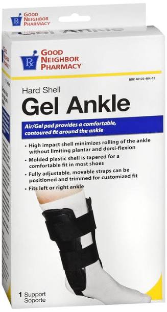 GNP ANKLE SUPPORT GEL AIR BLACK UNIV