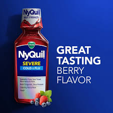 NYQUIL SEVERE COLD & FLU BERRY LIQ 12OZ
