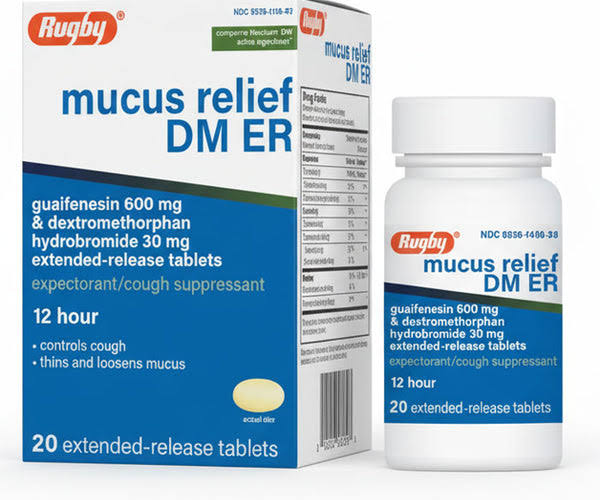 MUCUS RELIEF DM 30-600 MG ER TAB 20