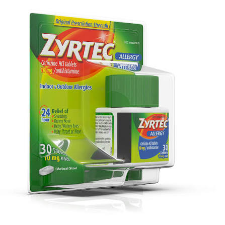 ZYRTEC ALLERGY 10 MG TAB 30
