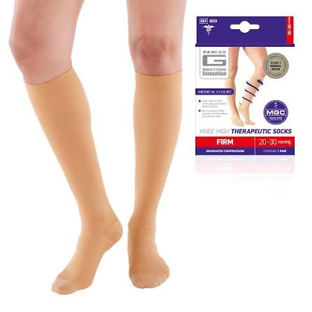 NEO G ENERGIZING KNEE HIGH TAN LARGE
