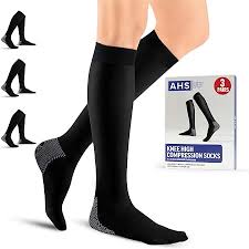 GNP SOCK UNIS KNEE 15-20MM BK BG STRP LG