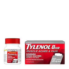 TYLENOL 8HR MUSCLE PAIN 650MG CAP 100CT