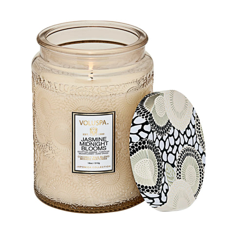 VOLUSPA - Jasmine Midnight Blooms Candle 18 0z