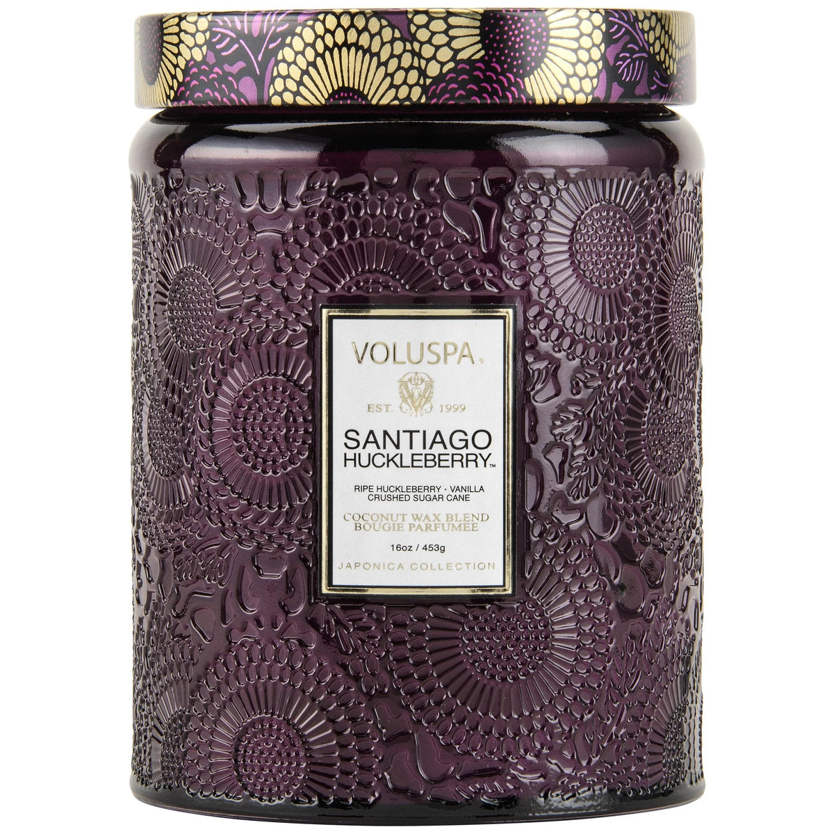 VOLUSPA - Santiago Huckleberry Glass Candle 18 oz