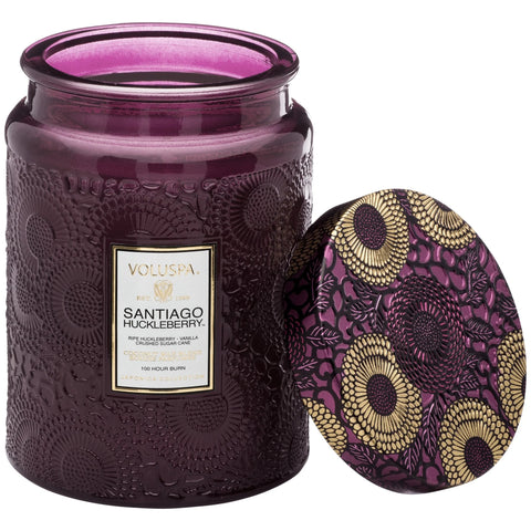 VOLUSPA - Santiago Huckleberry Glass Candle 18 oz