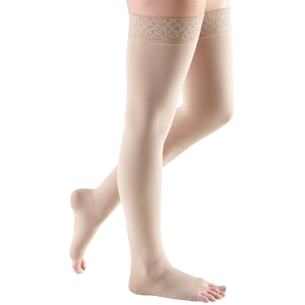 GNP STOCKING THIGH LACE 15-20MMHG BGE MD
