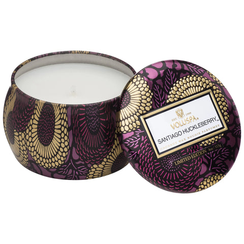 VOLUSPA - Santiago Huckleberry Mini Tin Candle 4 oz