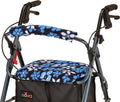 SEAT & BACK WALKER COVER ALOHA BLUE