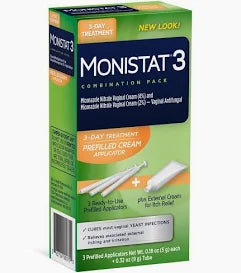 MONISTAT 3 COMBINATION PACK APL+CRM KIT