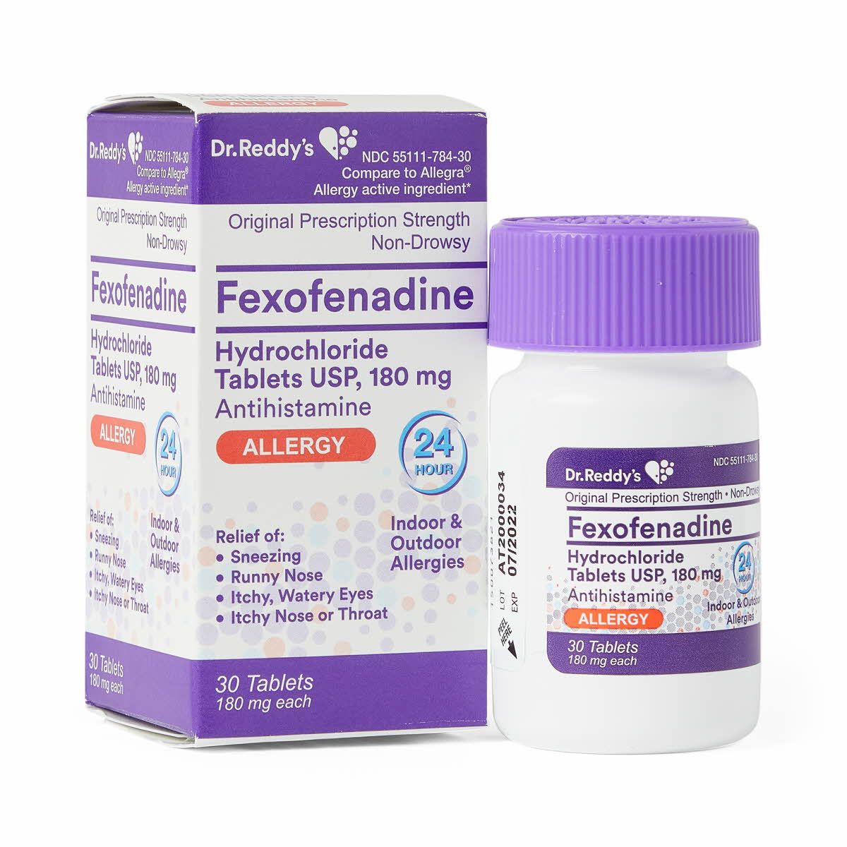 FEXOFENADINE HCL 180 MG TAB 30*