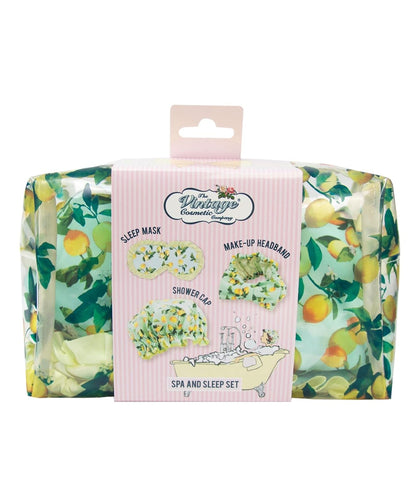 Lemon Print Spa and Sleep Set