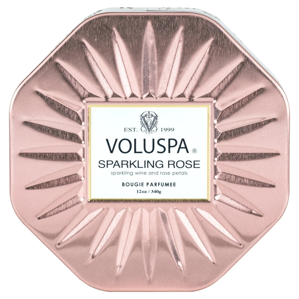 VOLUSPA - Sparkling Rose 3 Wick Octagon Candle