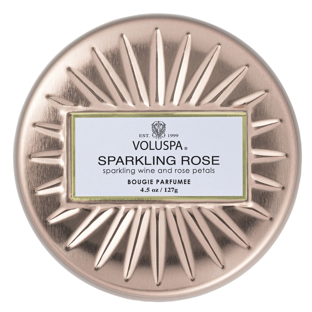VOLUSPA - Sparkling Rose Mini Tin Candle