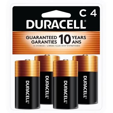 DURACELL COPPERTOP C 4CT