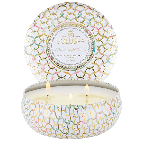 VOLUSPA - Wildflowers 3 Wick Candle