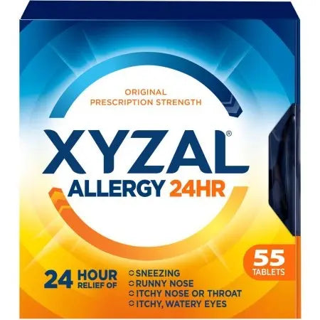 XYZAL OTC 24HR 5MG TABLET 55CT