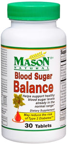 Mason Natural Blood Sugar Balance Tablets 30 Tablets
