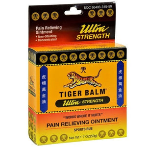 Tiger Balm Sport Rub Pain Relieving Ointment, Ultra Strength 1.70 oz (1 Pack)