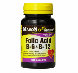 Mason Natural Folic Acid, B-6 & B-12 Tablets 90 ea
