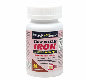 Mason Natural Slow Release Iron Tablets 60 ea