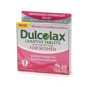 Dulcolax Laxative Comfort Coated Tablets for Women 25 Tablets (1 Pack)