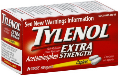 TYLENOL Extra Strength Acetaminophen 500 mg Caplets 24 ea