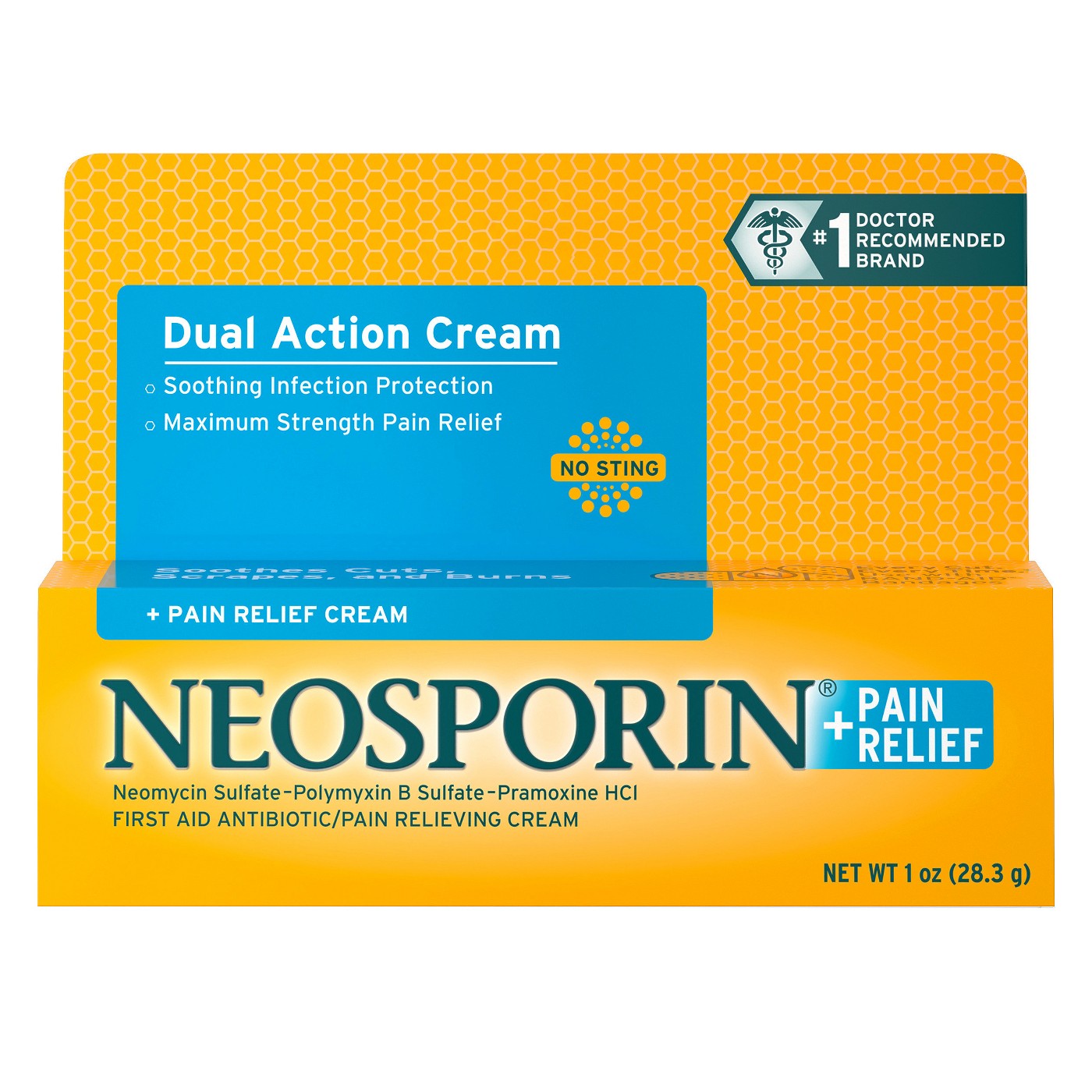Neosporin® Plus Pain Relief Maximum Strength First aid Antibiotic Cream - 1 oz