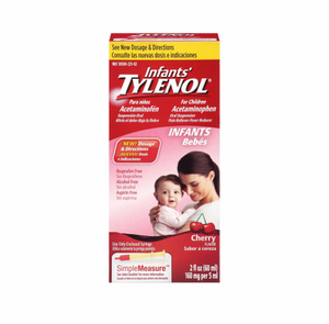 TYLENOL Infants' Acetaminophen Oral Suspension, Cherry Flavor 2 oz (1 Pack)