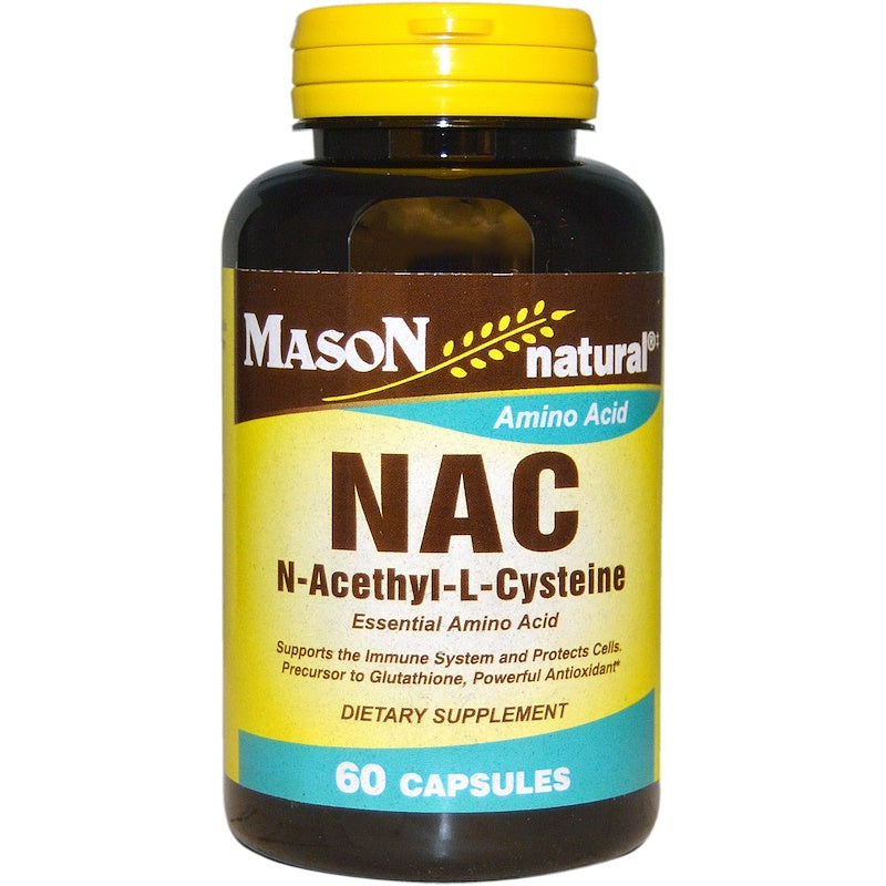 Mason Natural, NAC N-Acethyl-L-Cysteine, 60 Capsules