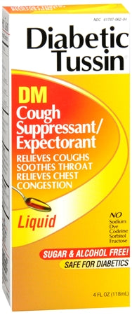 Diabetic Tussin DM Cough Suppressant/Expectorant 4 Oz