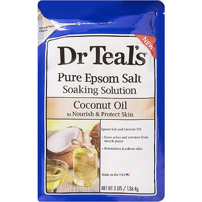 Dr Teal's Epsom Salt Soaking Solution, Soften & Nourish with Coconut Oil