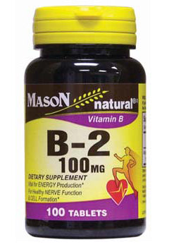 MASON NATURAL VITAMIN B-2, 100MG, 100C