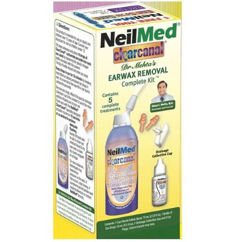 NeilMed ClearCanal Earwax Removal Complete Kit,