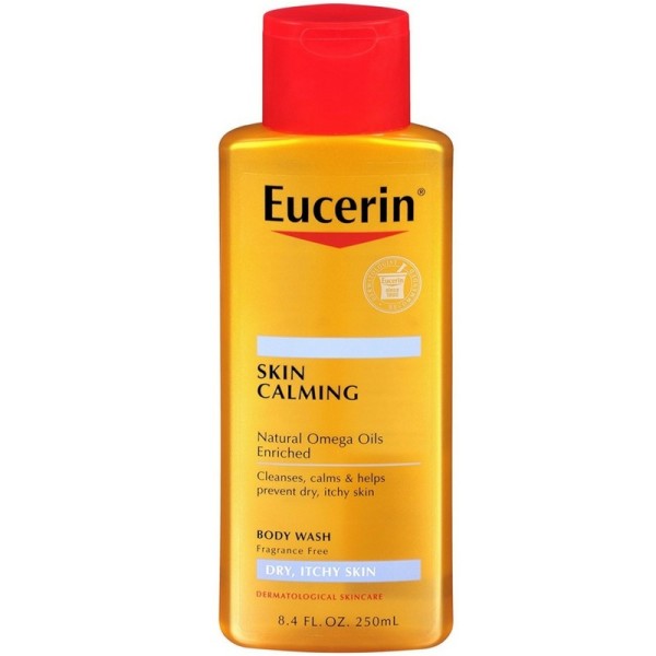Eucerin Skin Calming Dry Skin Body Wash Oil Fragrance Free 8.40 oz (1 Pack)