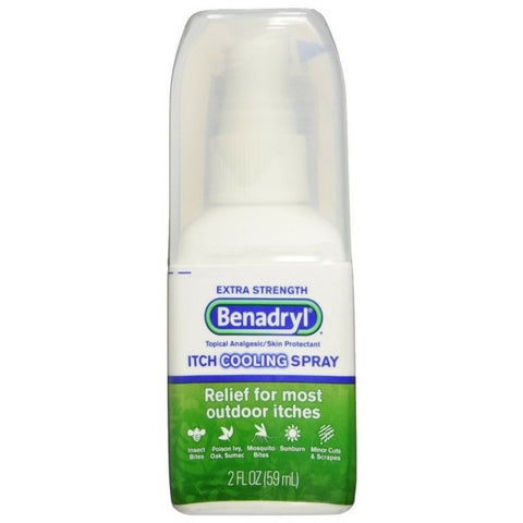 Benadryl Itch Relief Spray Extra Strength 2 oz (1 Pack)