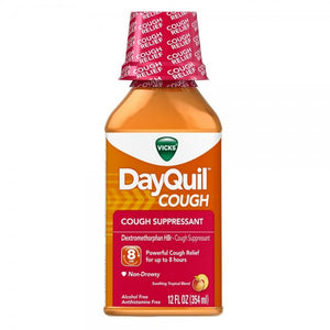 Vicks DayQuil Cough Suppressant, Soothing Tropical Blend Flavor 12 oz