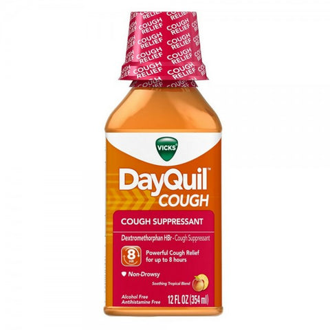 Vicks DayQuil Cough Suppressant, Soothing Tropical Blend Flavor 12 oz