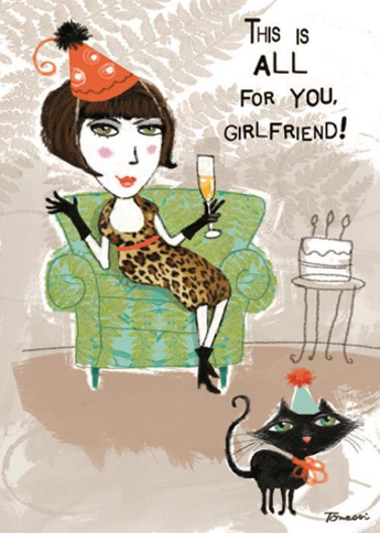 All For Your Girlfriend Birthday Card