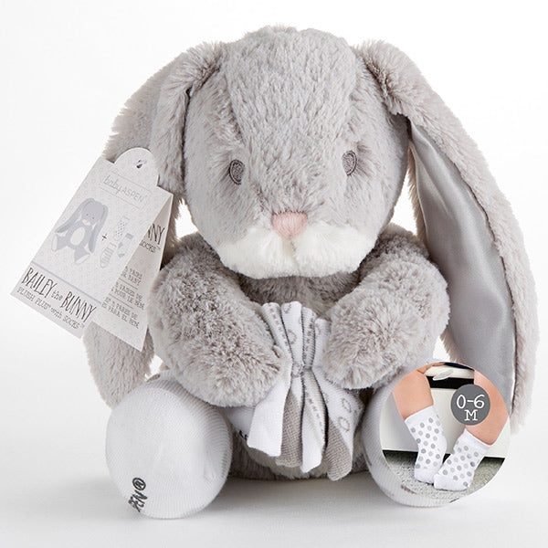 Bailey the Bunny Plush Plus Socks for Baby