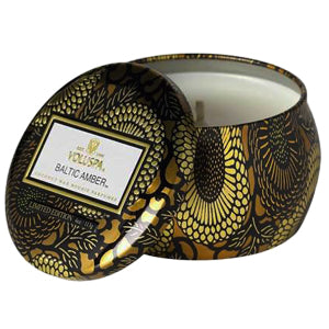 VOLUSPA - Baltic Amber Petite Decorative Tin Candle